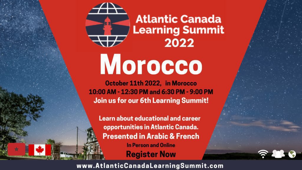 Proud to be presenting at the Atlantic Canada Learning Summit, Morocco