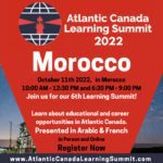 Atlantic Canada Learning Summit 2022 Morocco details and logo - 11th October live and online