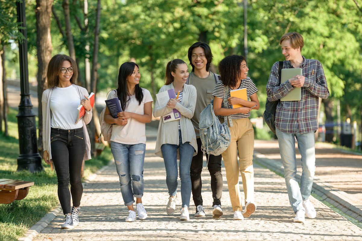 Happy ESL students in Atlantic Canada