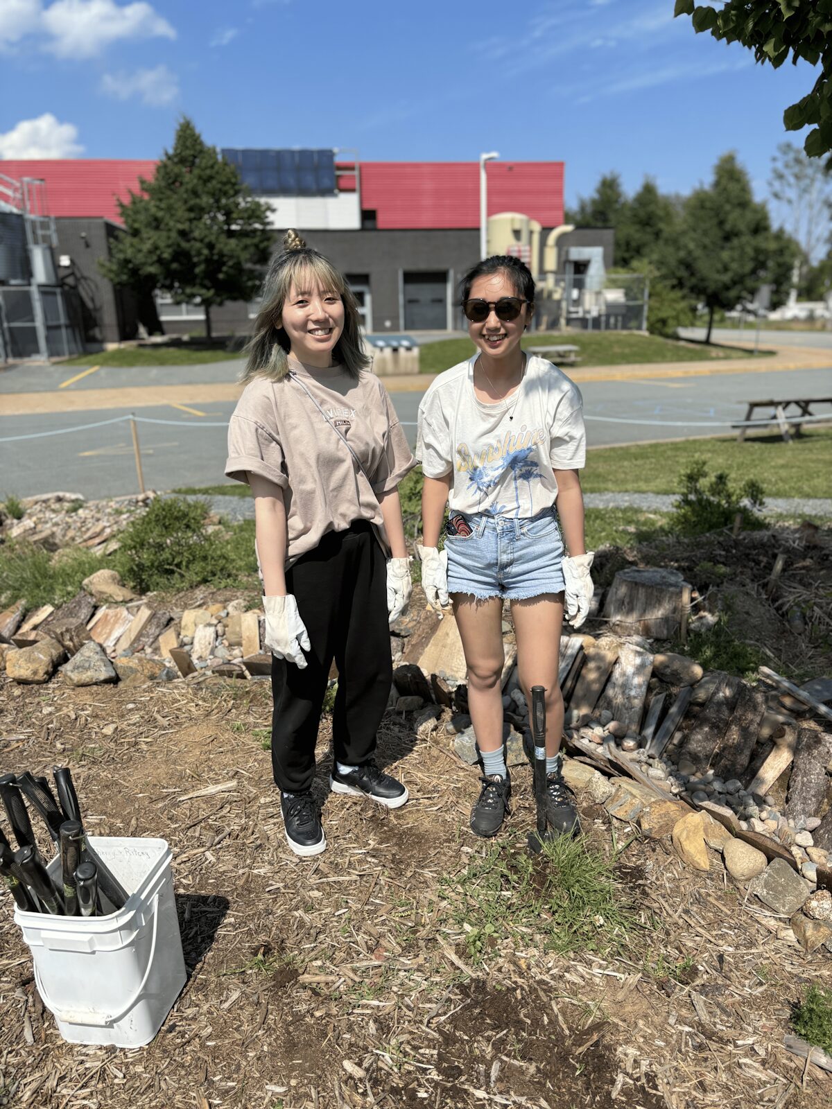 ESL students volunteering in Lunenburg